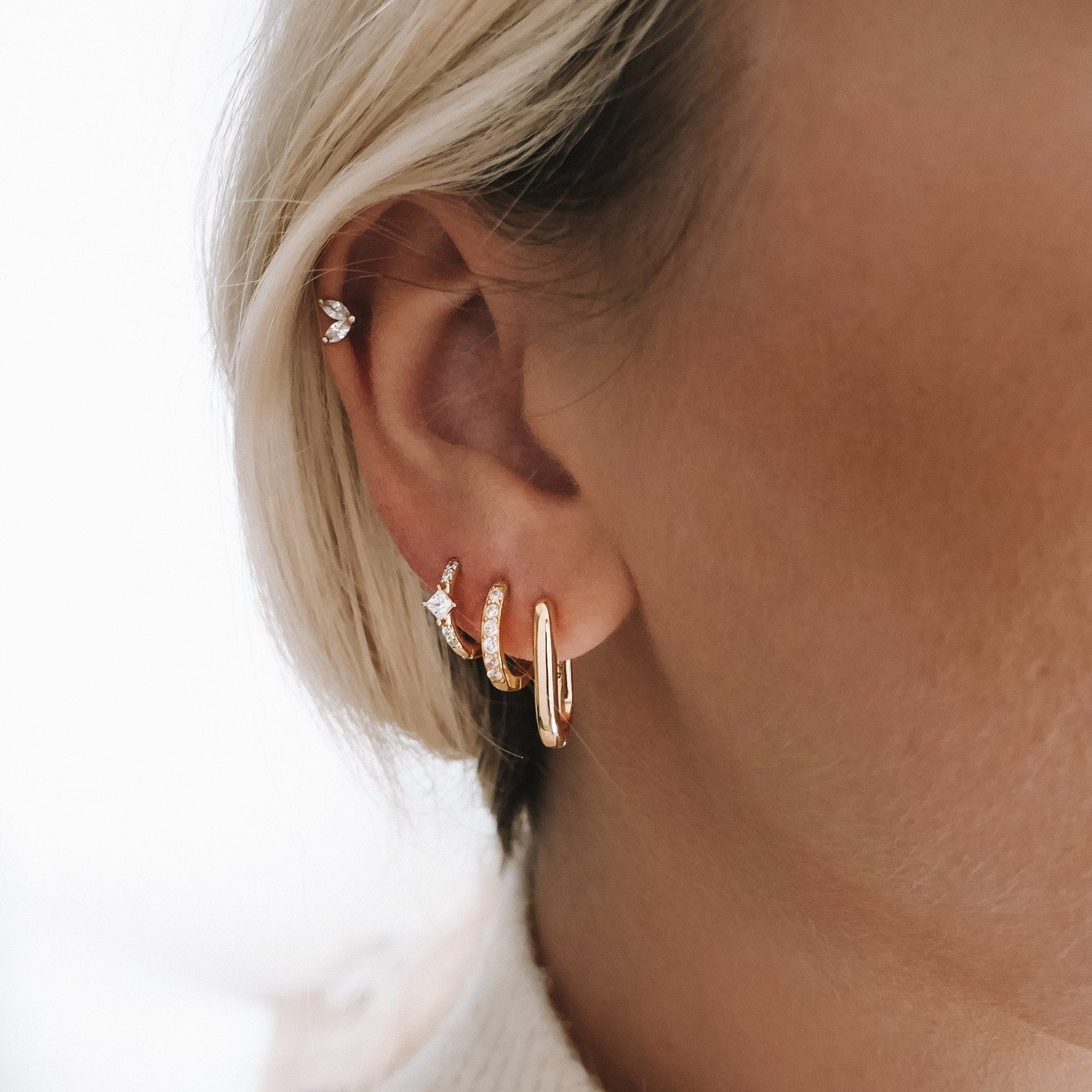 Rym Blanche Boucles d'oreilles Nébuleuse