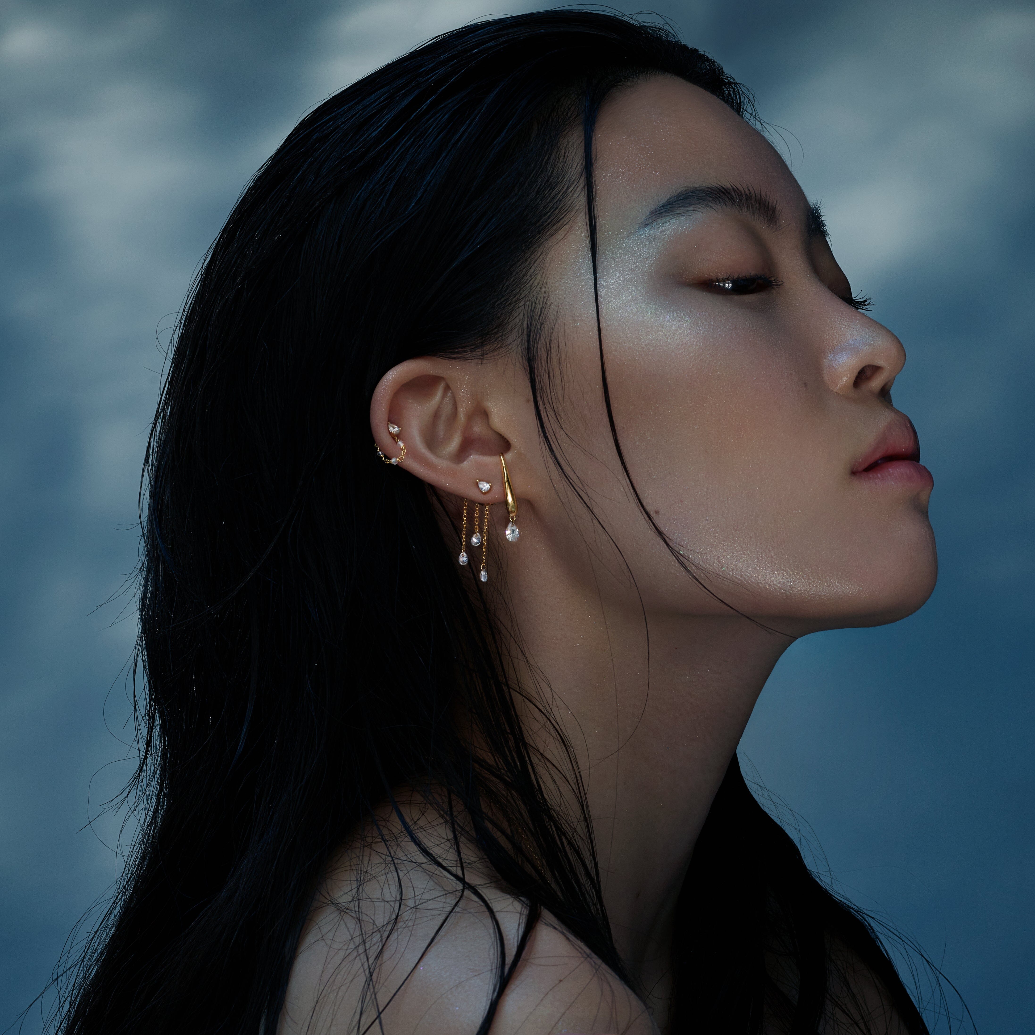 Boucle Cléo Puce Nébuleuse Bijoux 