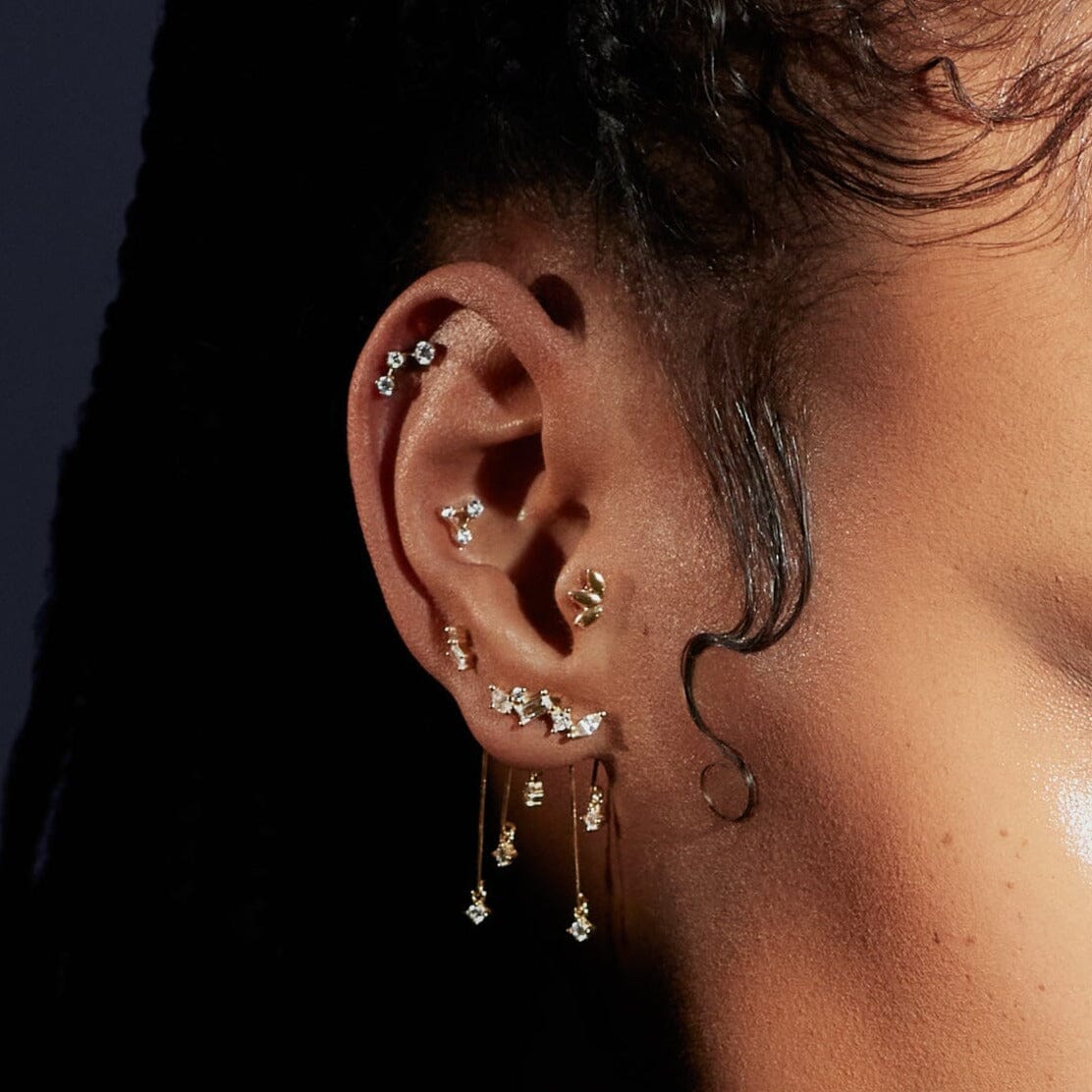 Lyra Titane Barre Nébuleuse Bijoux 