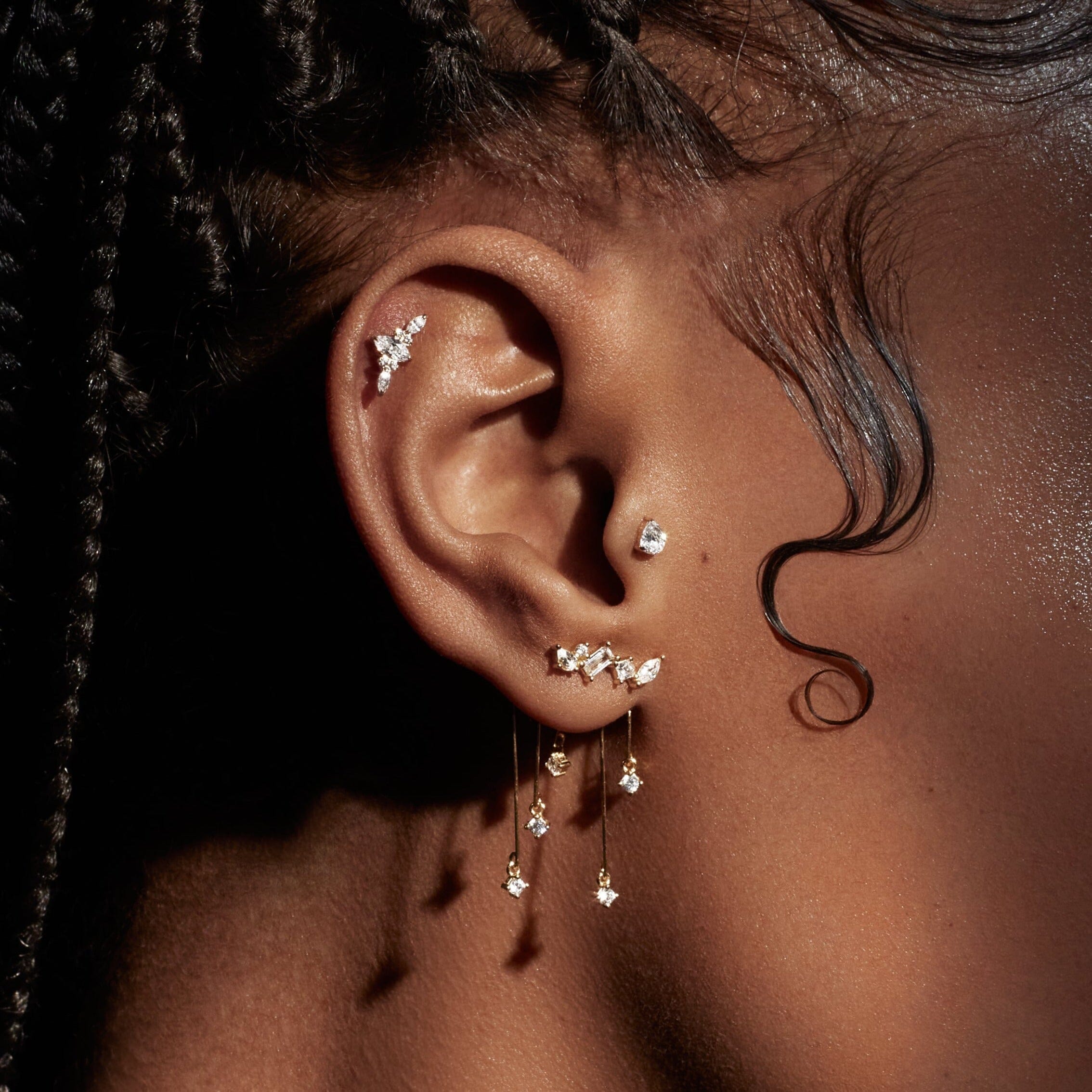 Cléo Titane Barre Nébuleuse Bijoux 