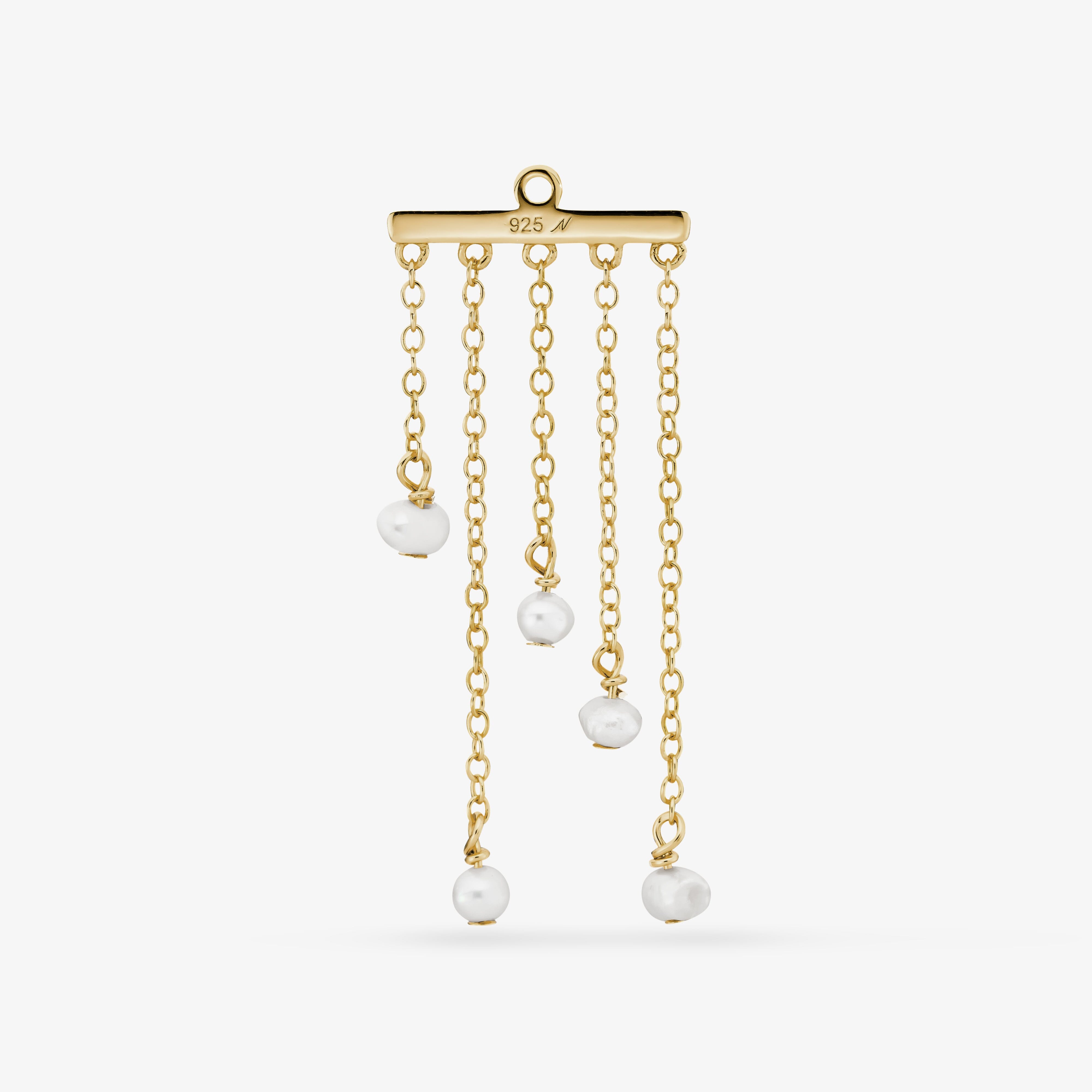 Pluie Pearl Charm Nébuleuse Bijoux Or 