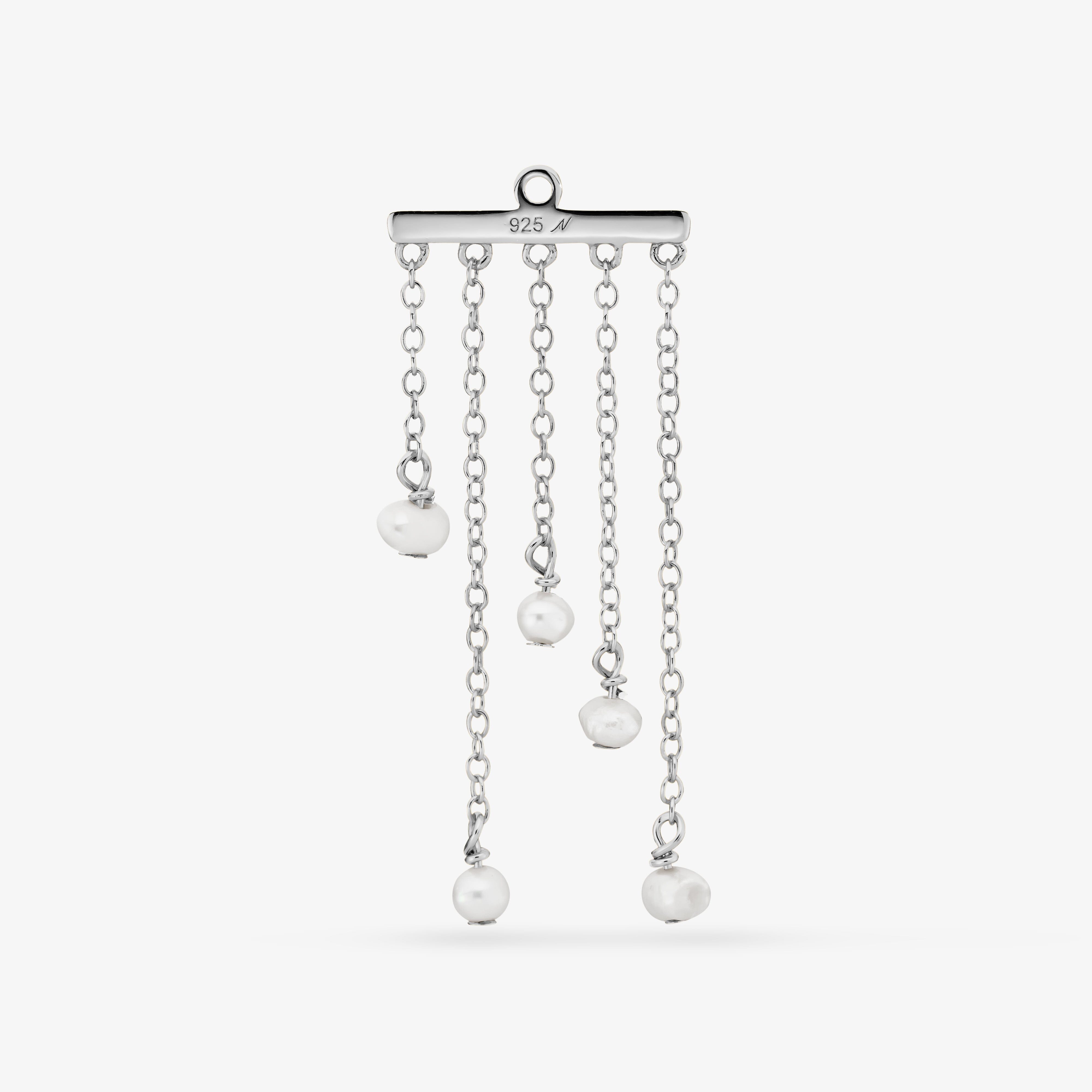 Pluie Pearl Charm Nébuleuse Bijoux Argent 