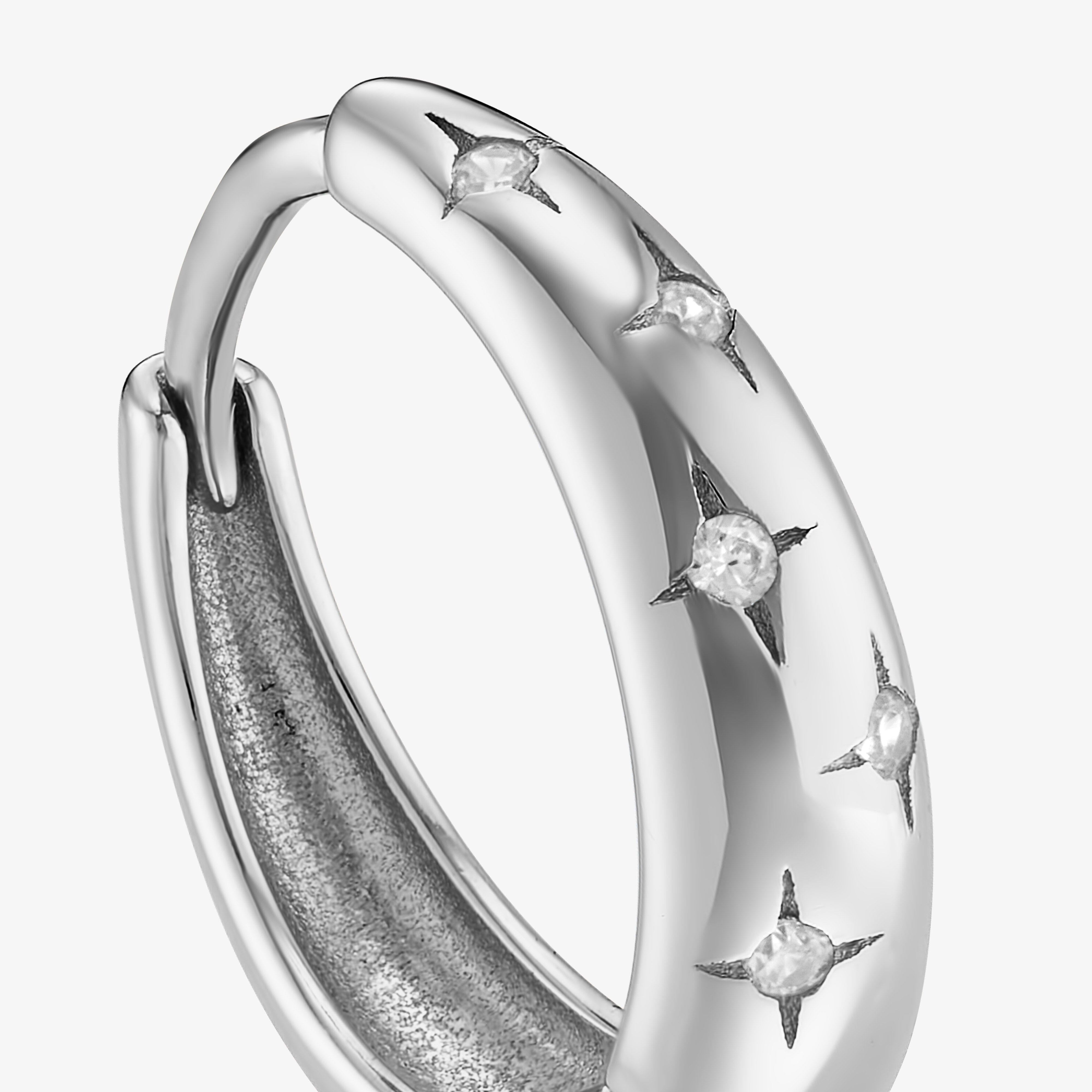 Moon Blanche Créole Nébuleuse Bijoux 