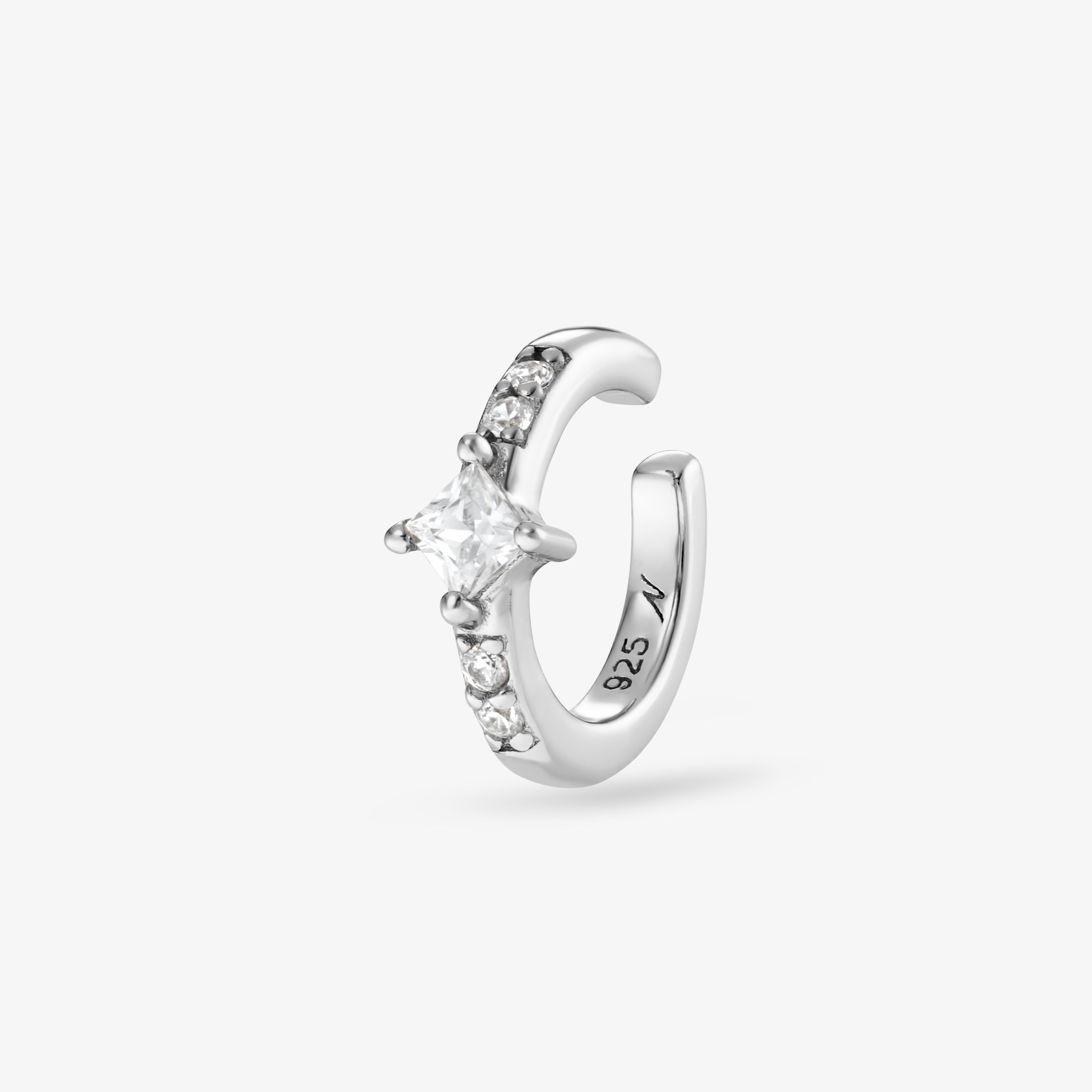◎reinheart◎ Saturn earcuff Silver Outline Ear Cuff- Single – 017 Shop