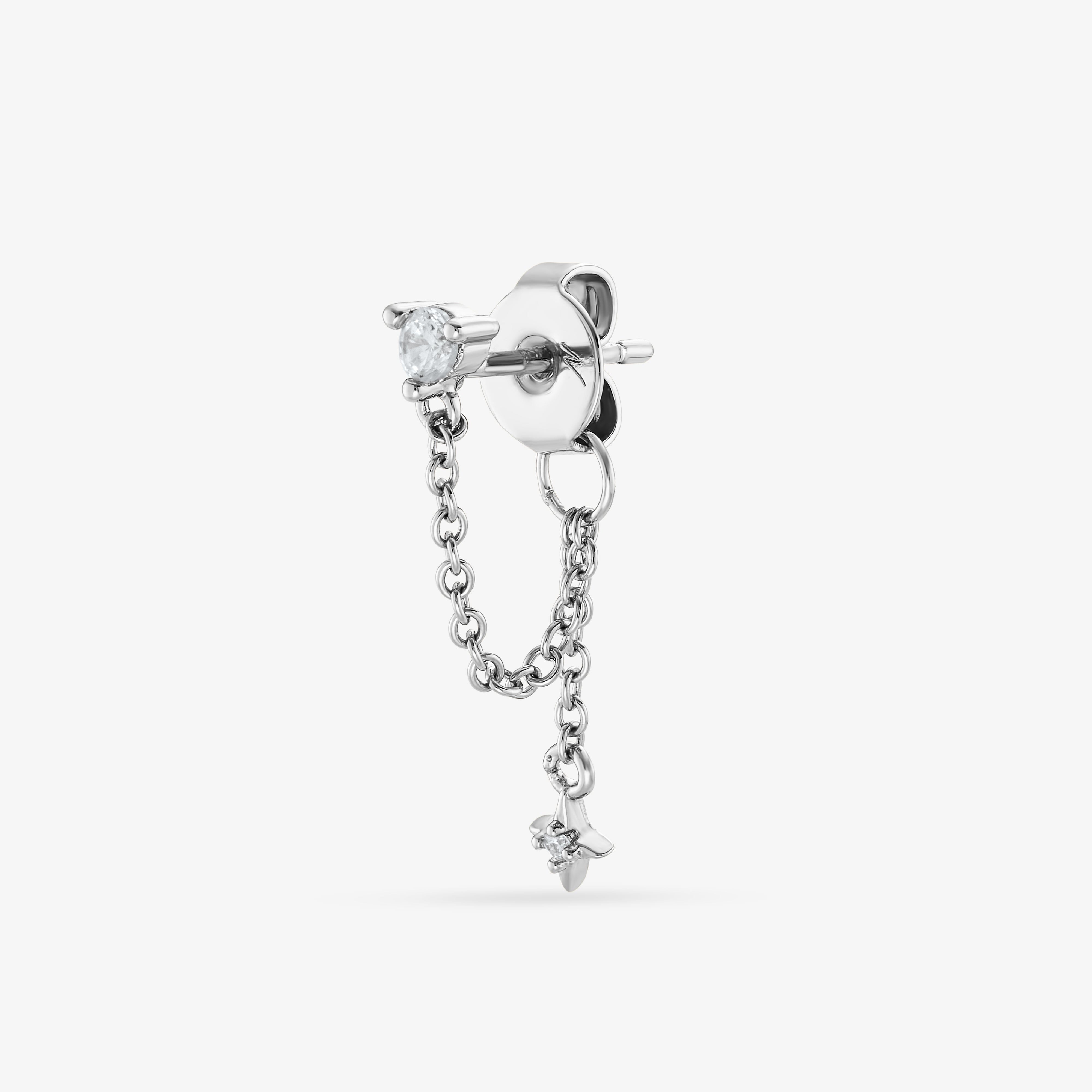 Intuition Blanche Puce Nébuleuse Bijoux Argent 