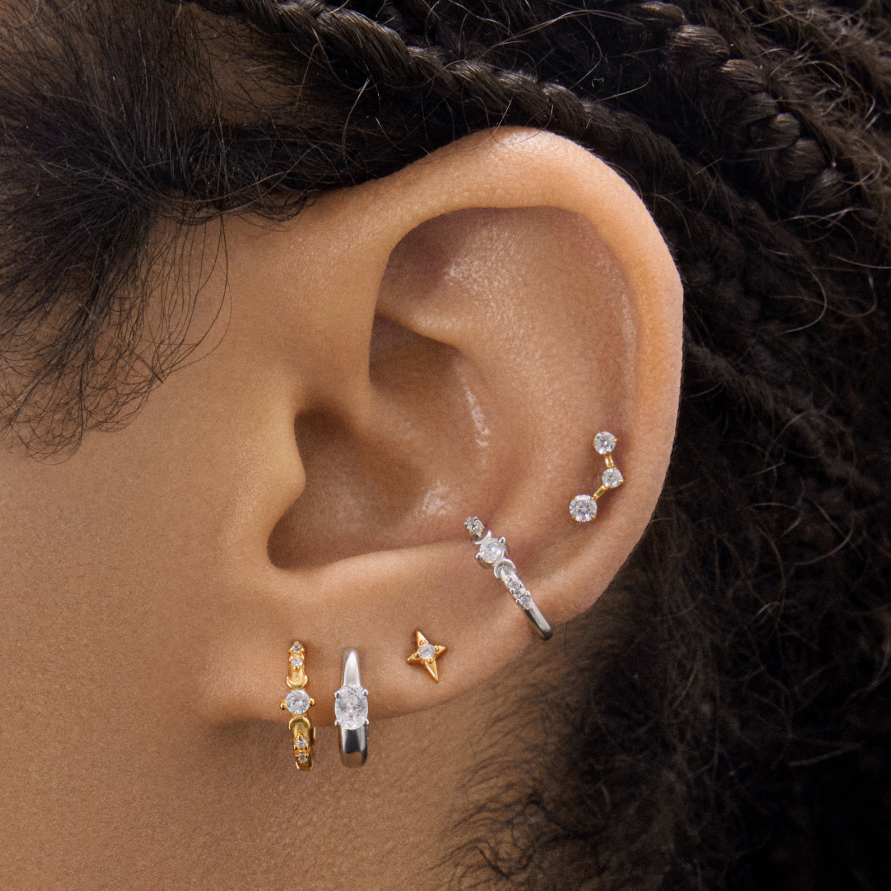 Earcuff Elena Blanche