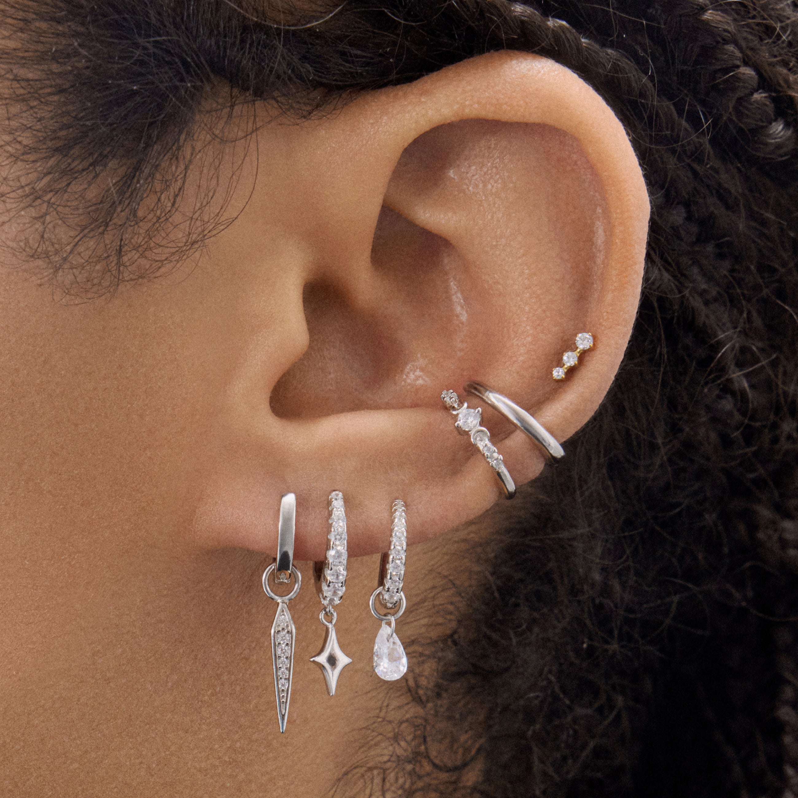 Earcuff Elena Blanche