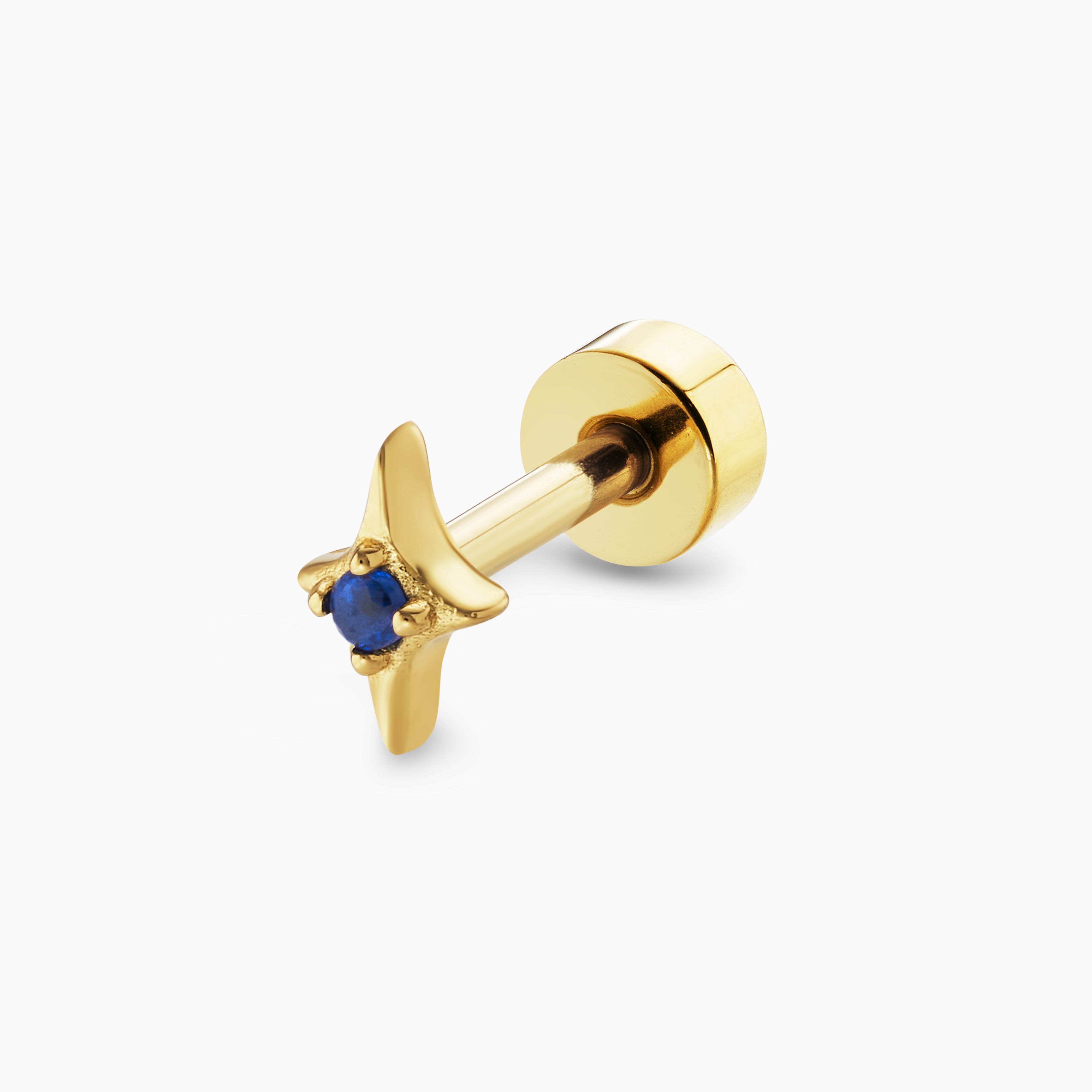 Piercing Belle Étoile Nuit Barre Nébuleuse Bijoux Or 