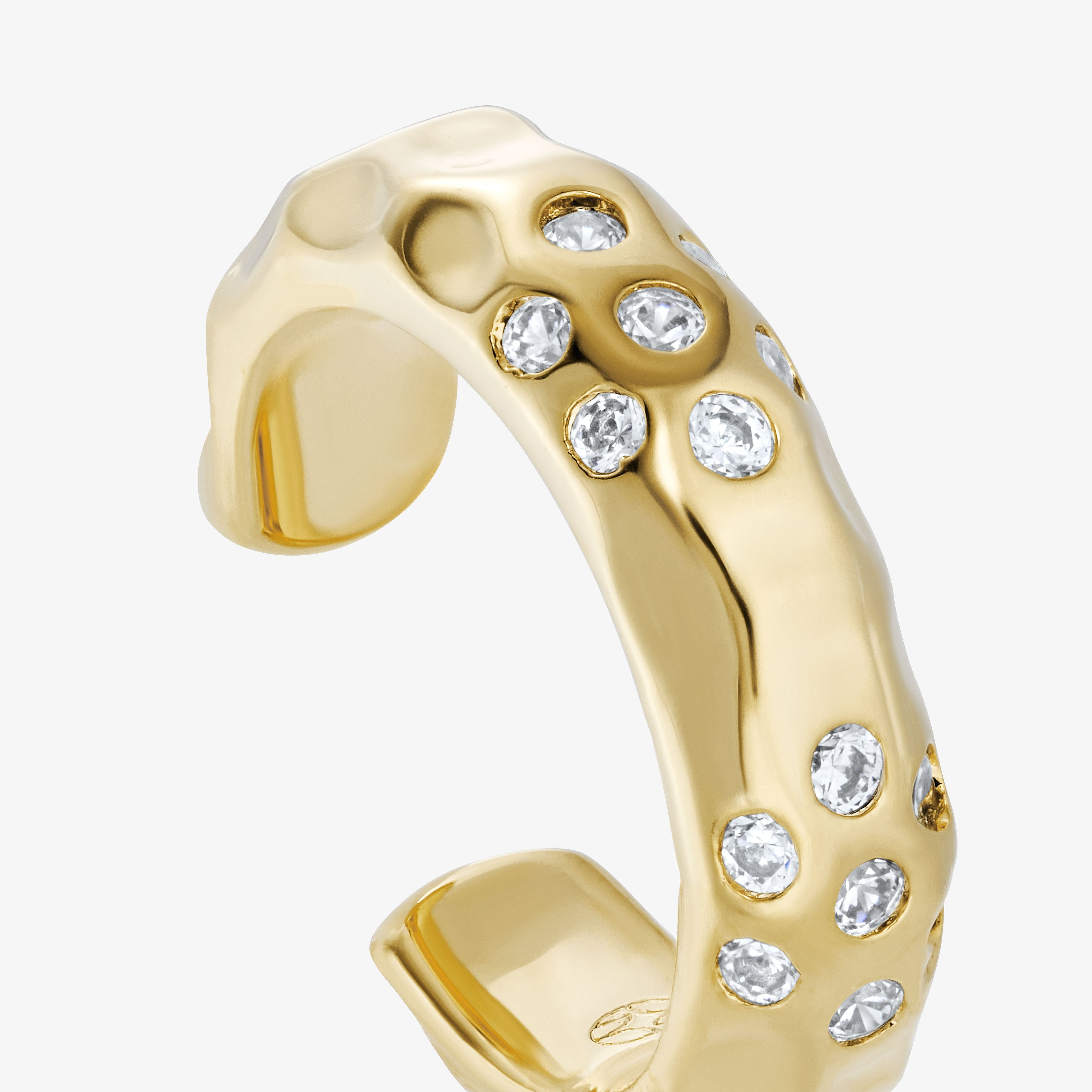 Earcuff Panthère Blanche