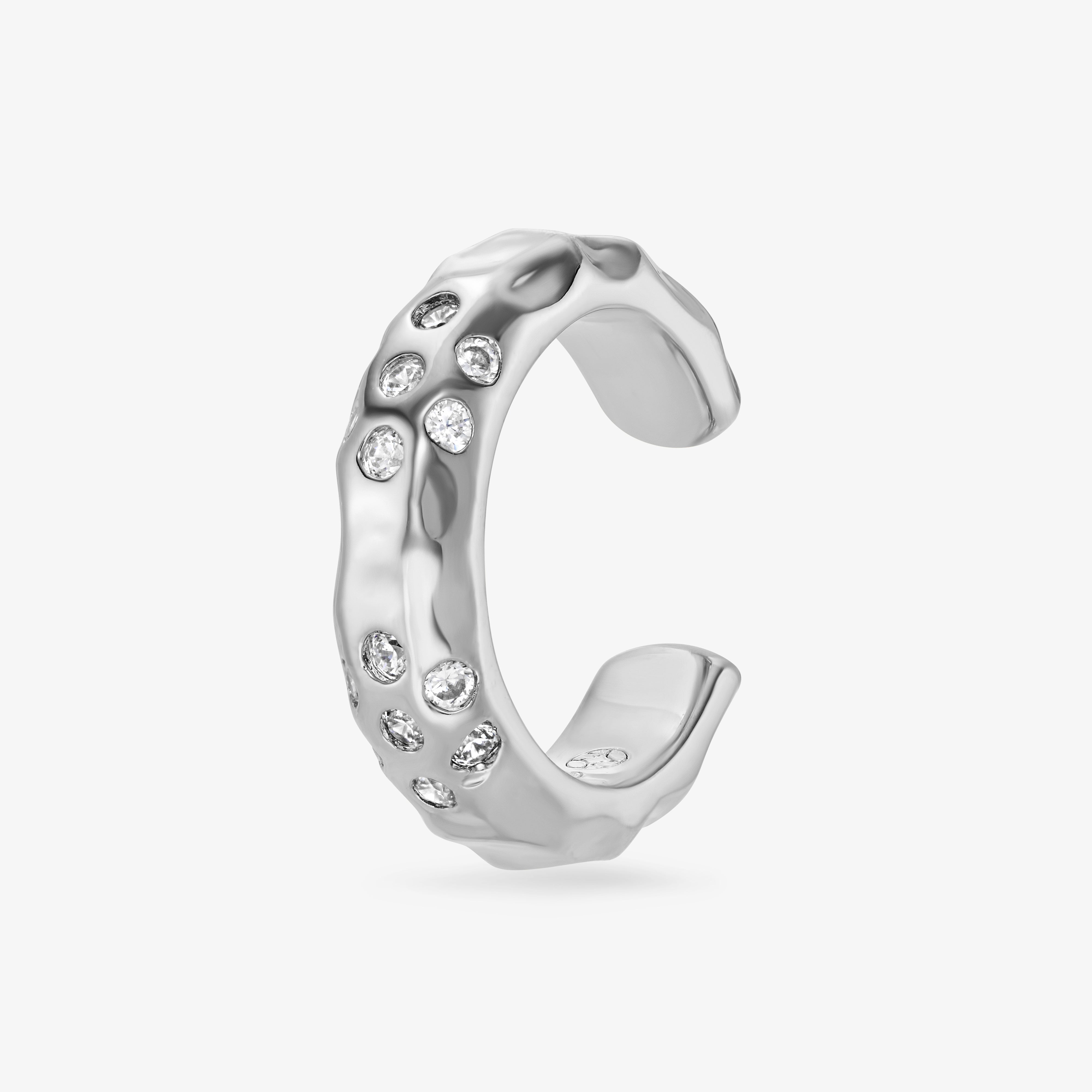 Earcuff Panthère Blanche