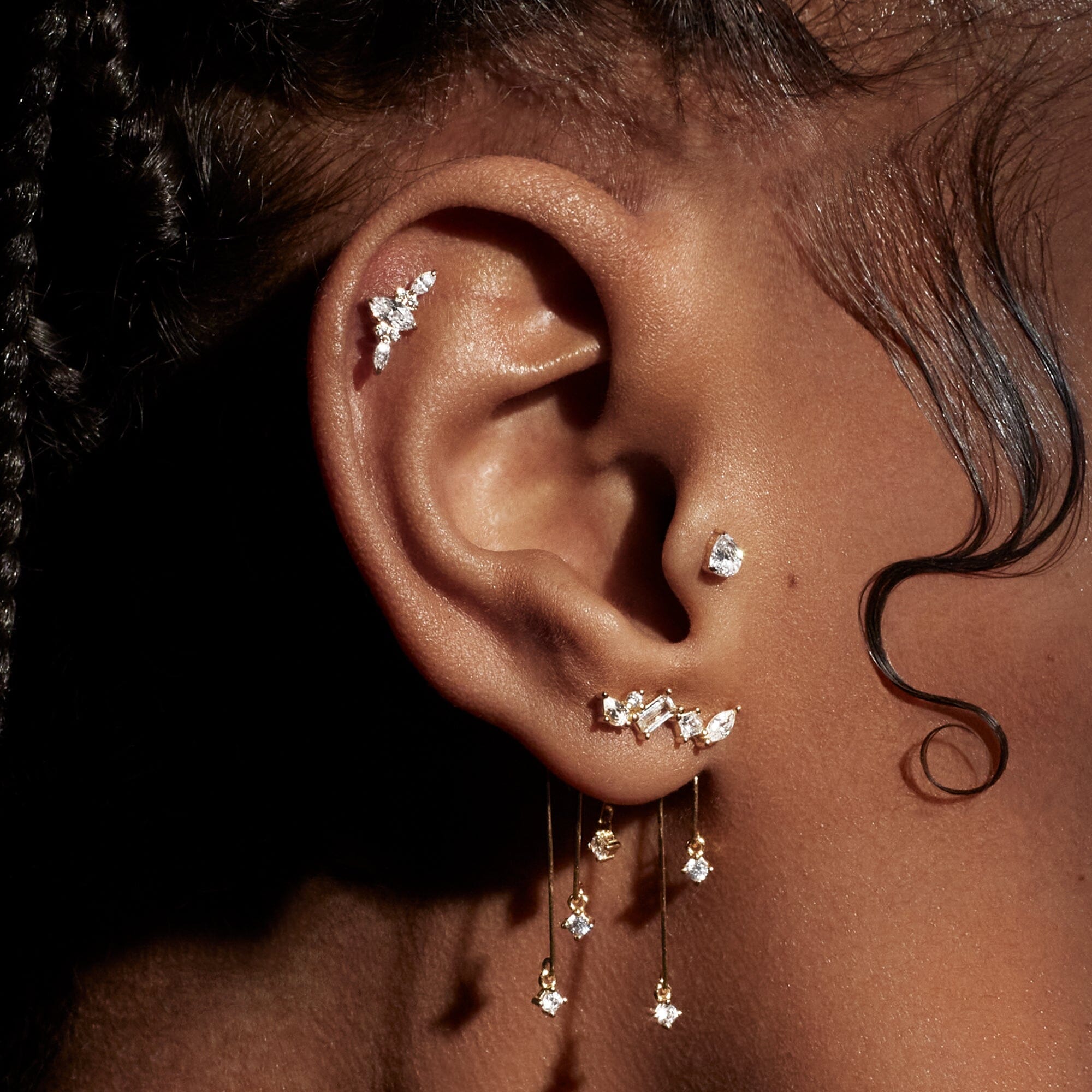 Léonie Titane Barre Nébuleuse Bijoux 