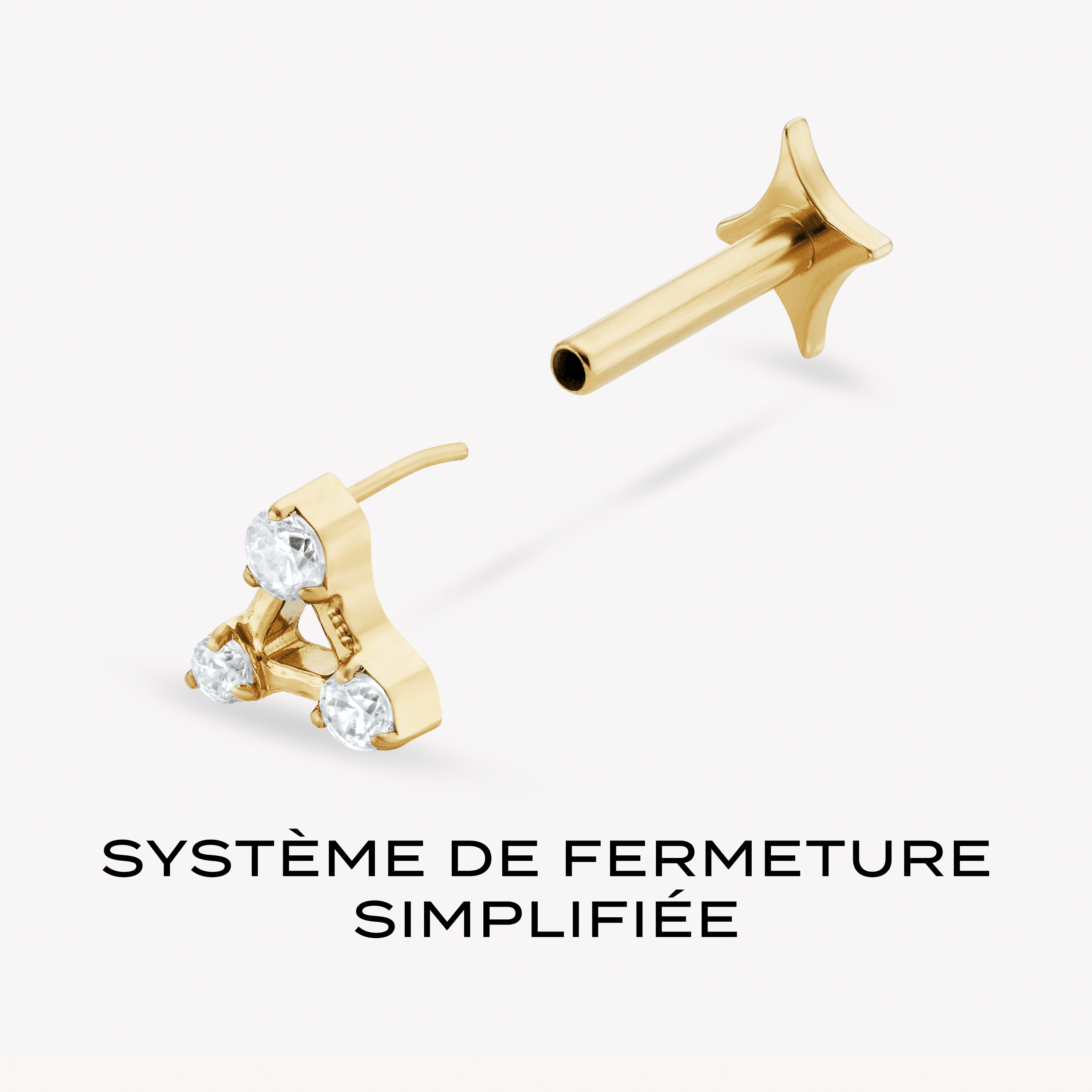 Lyra Titane Barre Nébuleuse Bijoux 