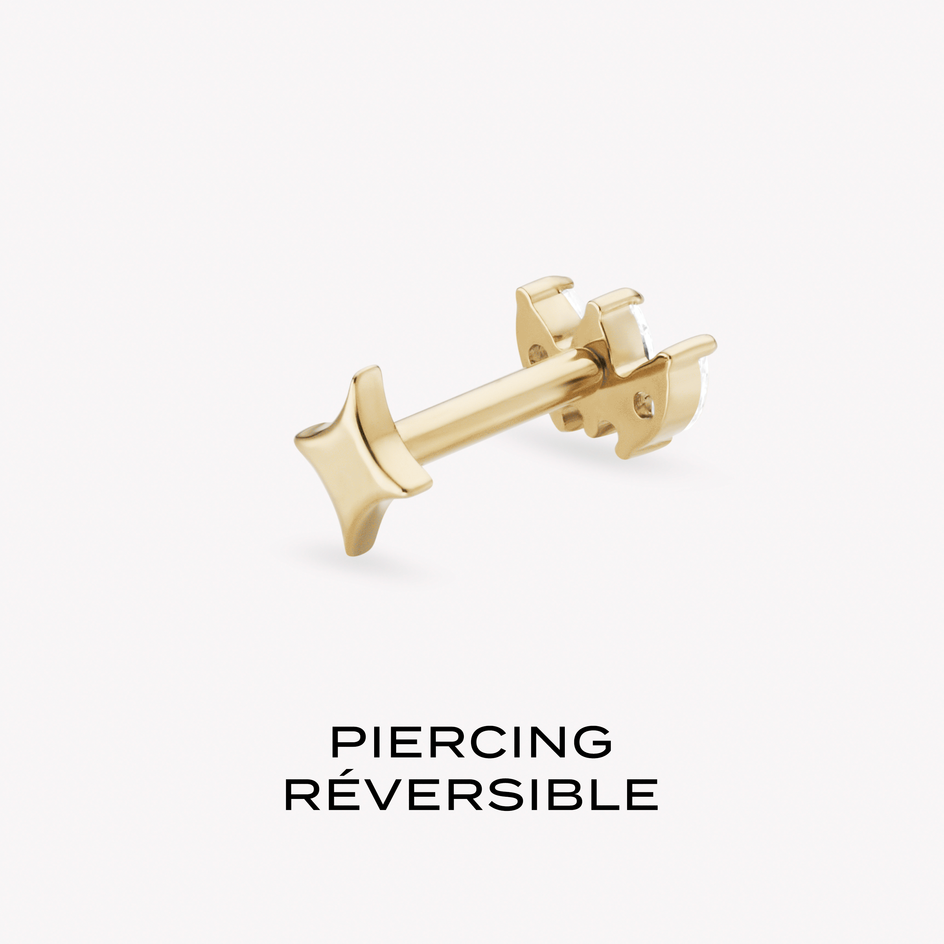 Lotus Titane Barre Nébuleuse Bijoux 