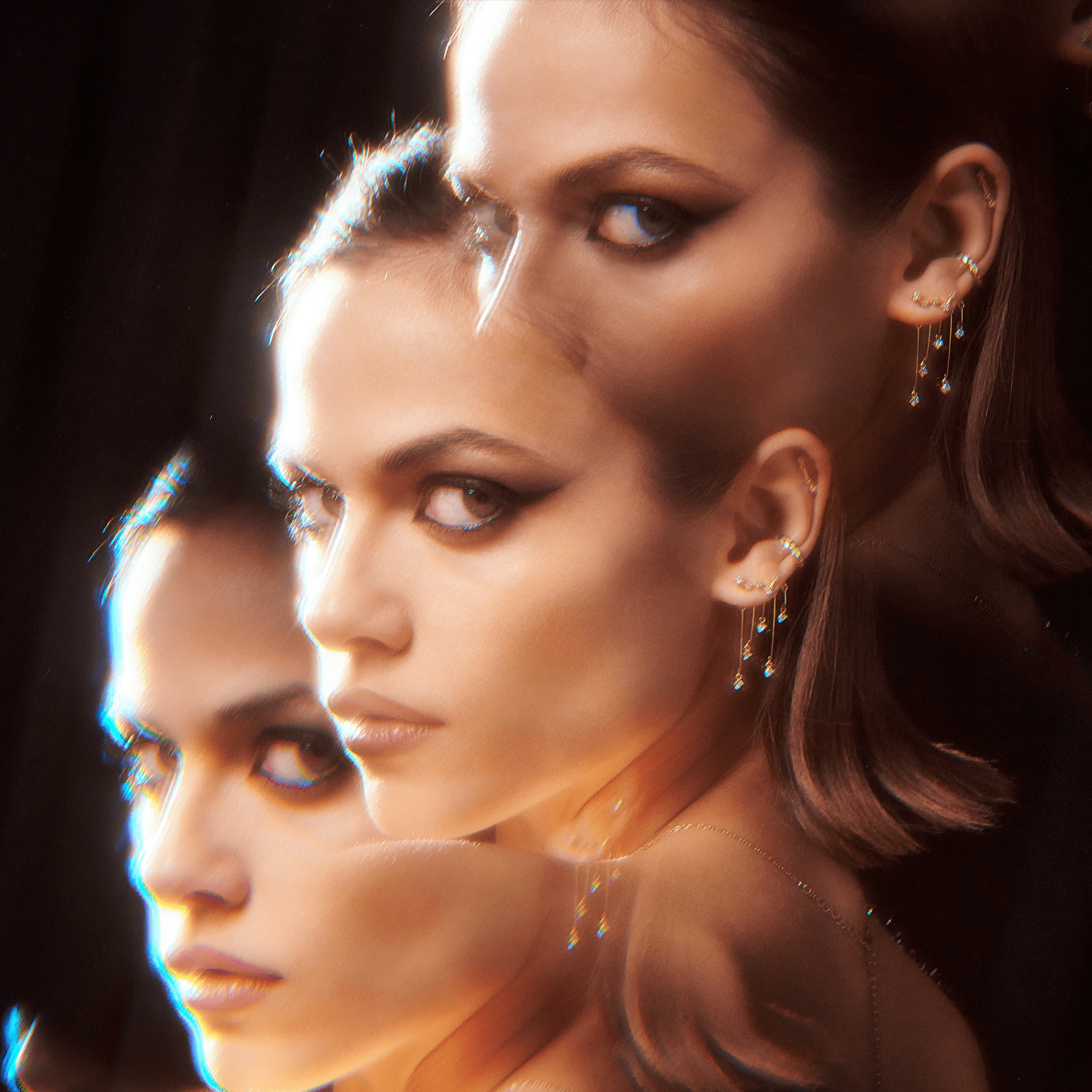 Earcuff cassiopée blanc Earcuffs Nébuleuse 