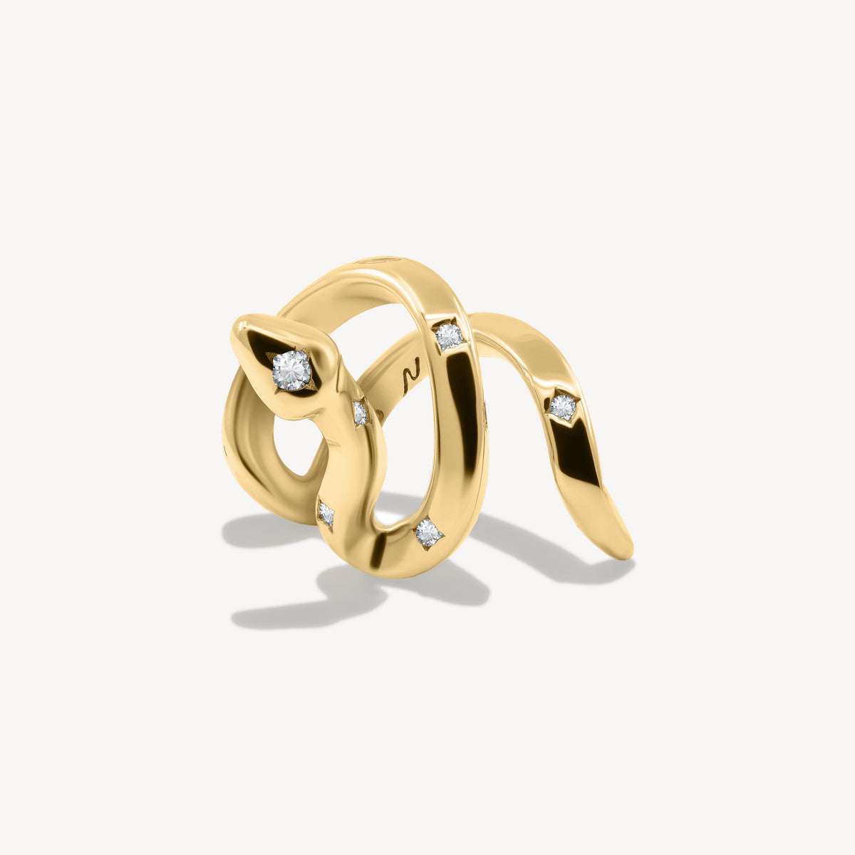 Earcuff Naja Blanche Faux piercing Nébuleuse 