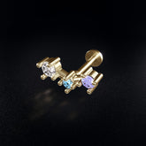 Piercing Titane Orion Nébuleuse 6mm couleur or 